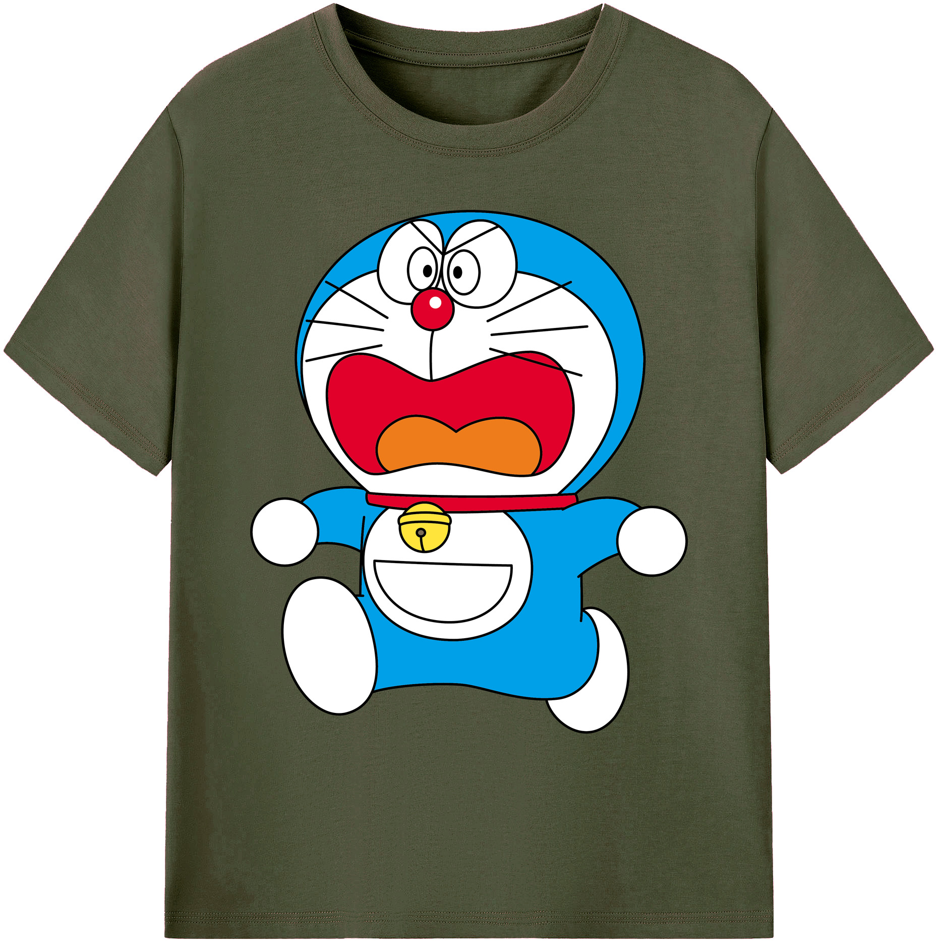 （画像用） ドラえもん Doraemon 綿100％ メンズ半袖Tシャツ｜肌触りやわらか＆通気性